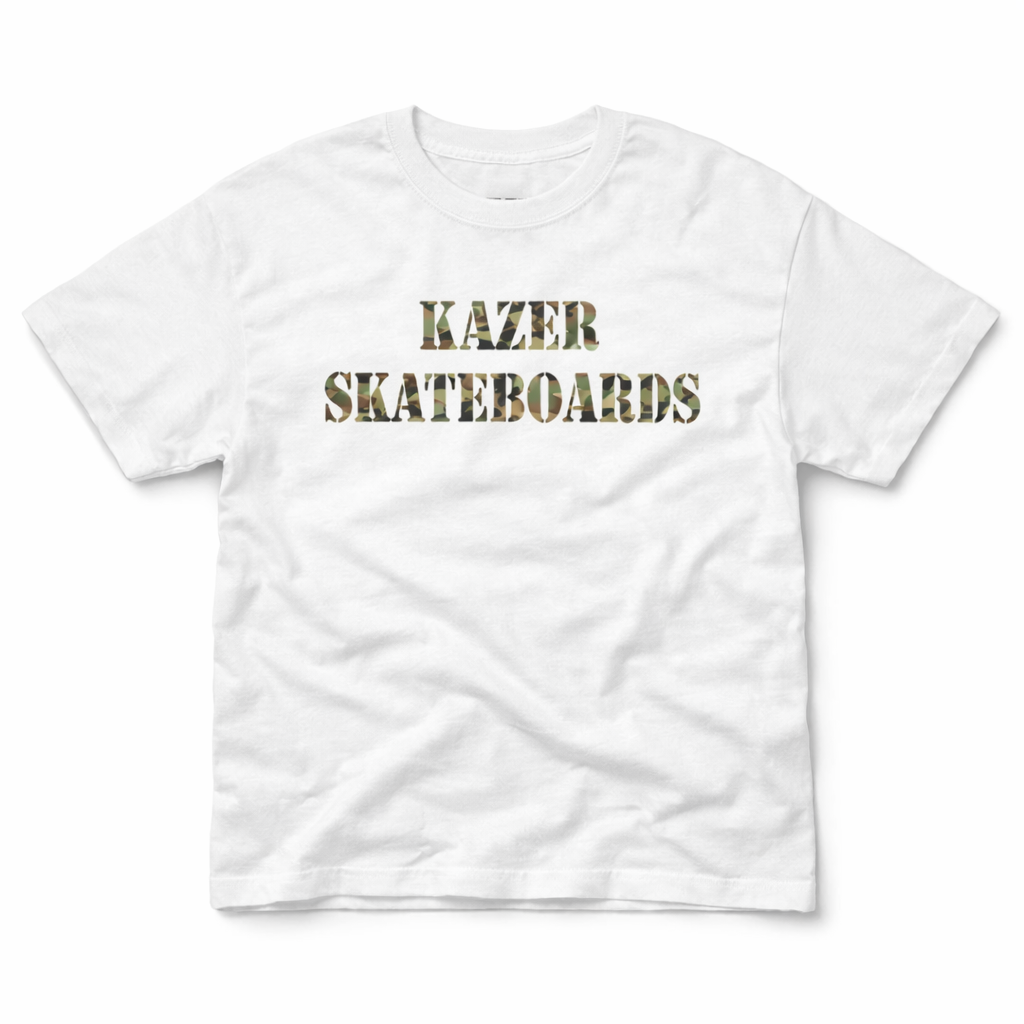 "Kazer Skateboards" Camouflage Classic Tee (Unisex)