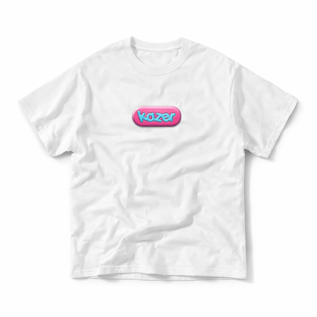"KAZER" Bubble Gum T-Shirt