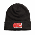 Black Knit Beanie (Embroidery)